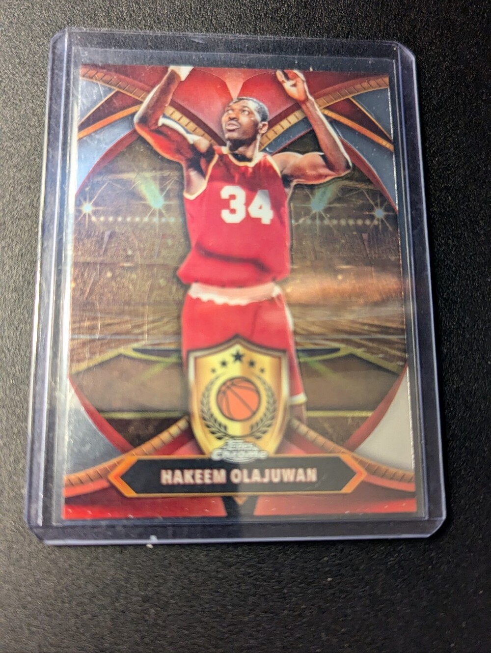 Red Basketball Trading Card Sleeve - Men Accessories